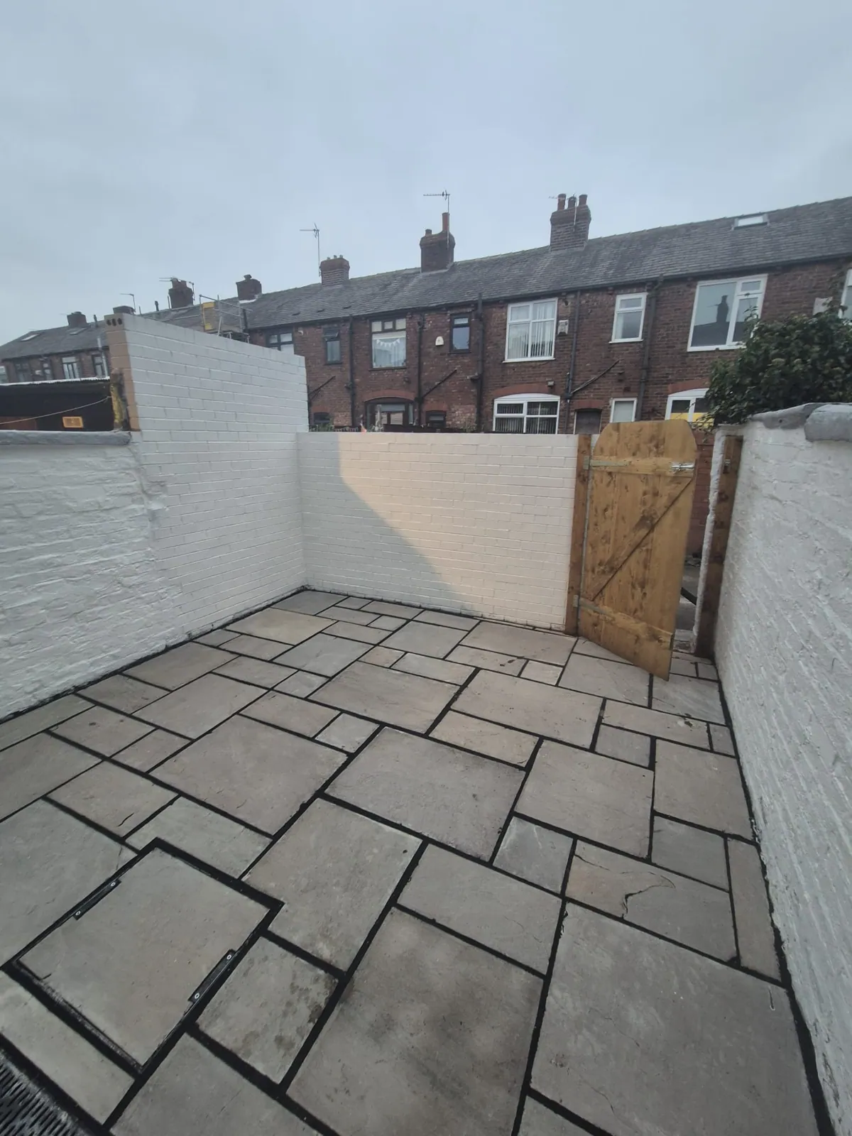 Indian stone patio and garden — second project photograph