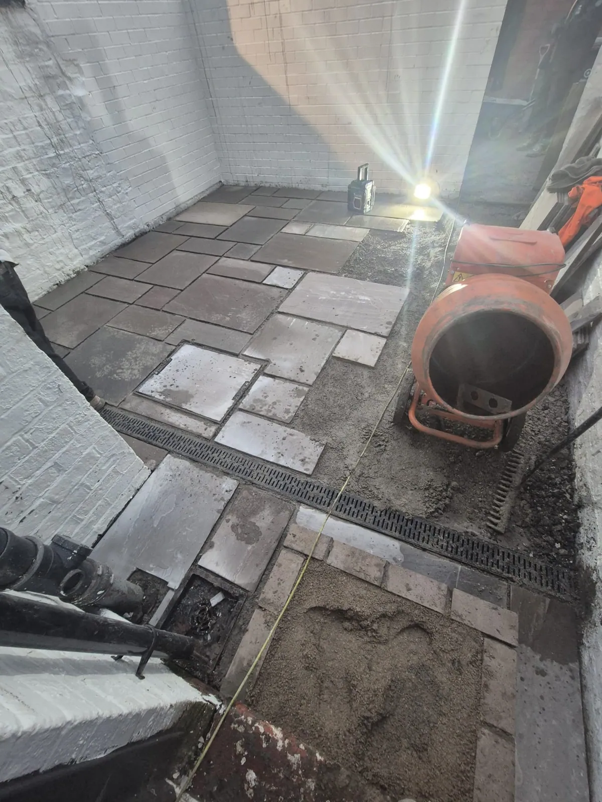 Indian stone patio and garden photograph 3