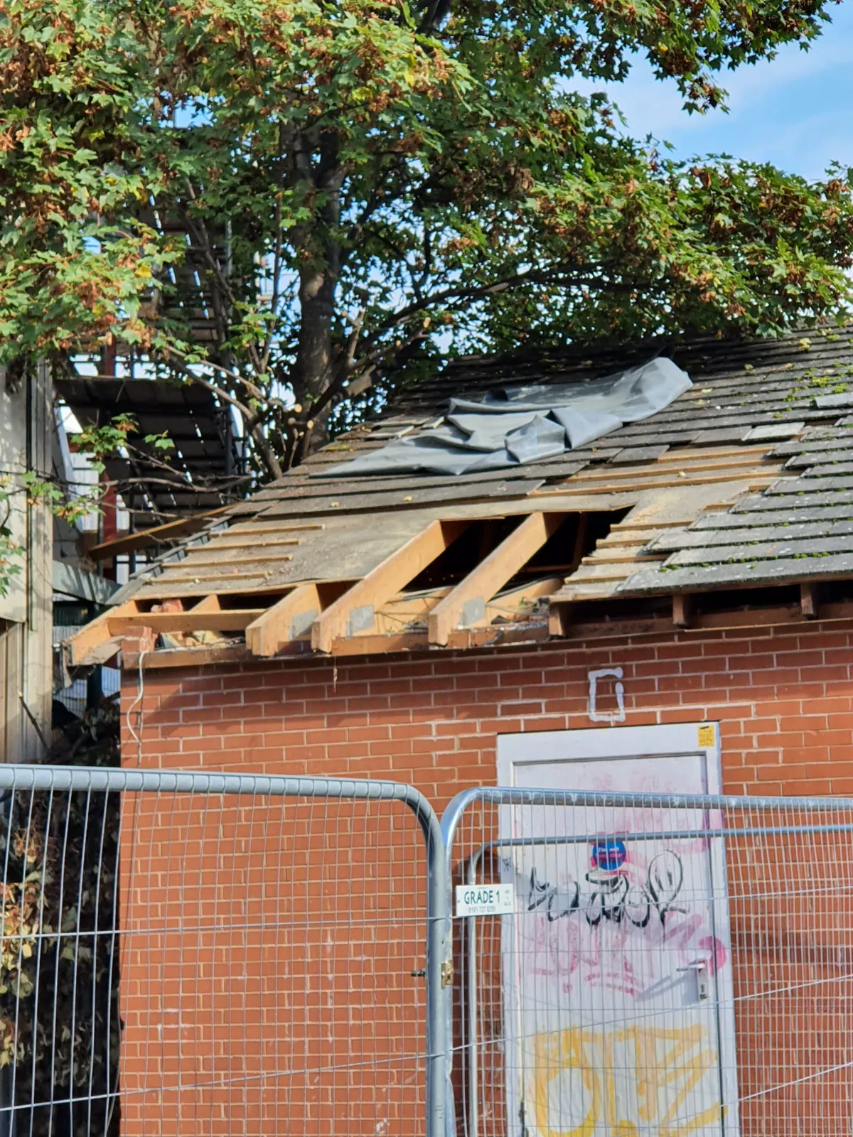 Storm damage repairs — second project photograph