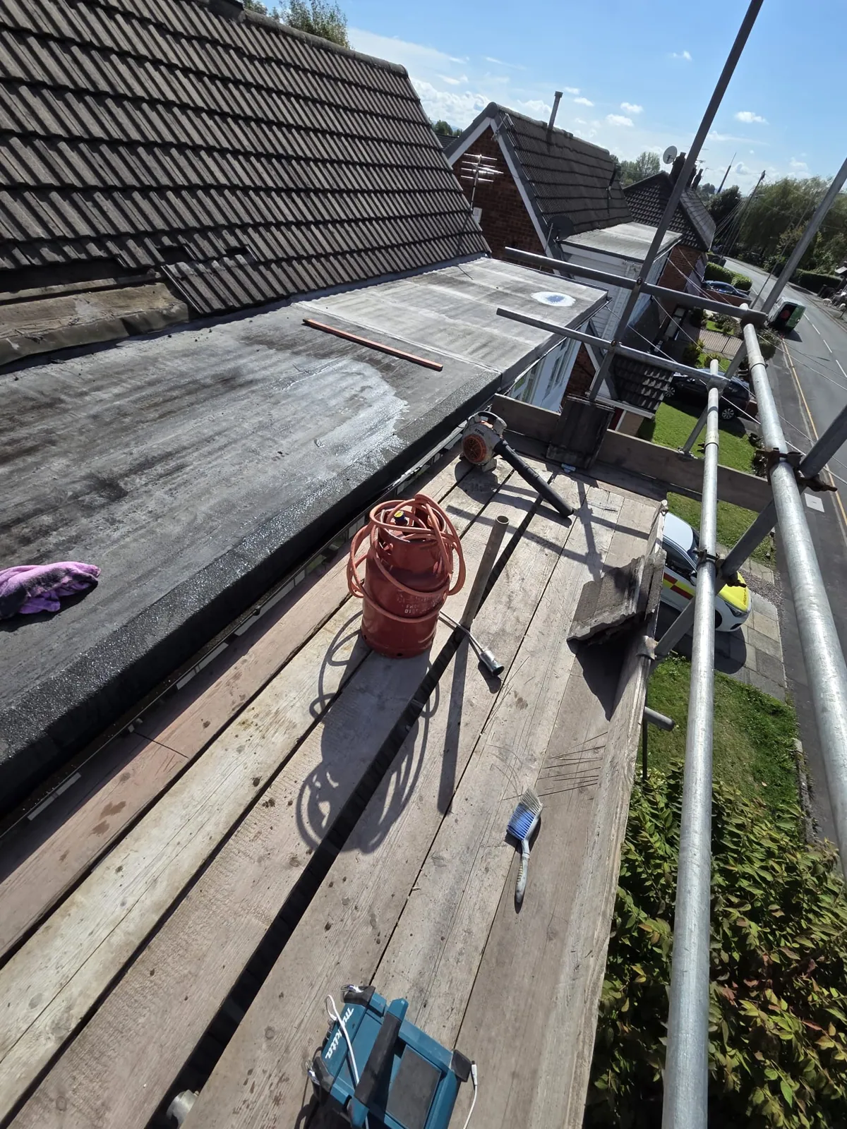 Felt flat roof — Failsworth photograph 3