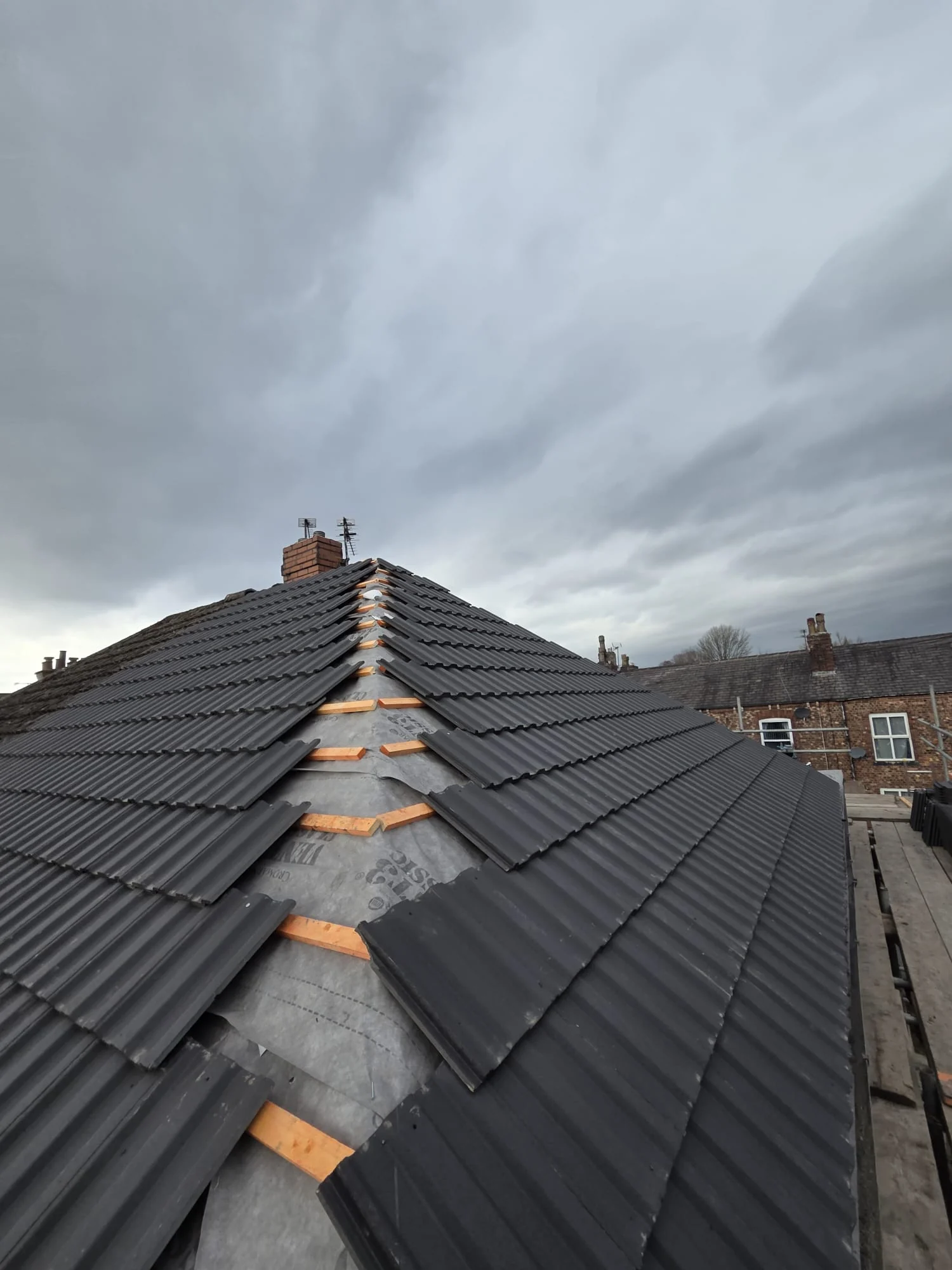 Complete roof replacement photograph 2